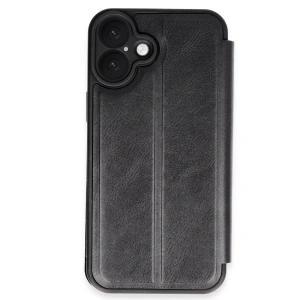 Apple iPhone 16 Kılıf Flip Cover - Siyah