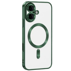 Apple iPhone 16 Kılıf Kross Magneticsafe Kapak - Koyu Yeşil