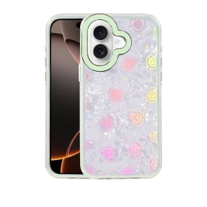 Apple iPhone 16 Lumi Desenli Kapak - Yeşil