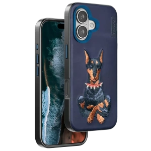 Apple iPhone 16 Perma Desenli Kapak - Lacivert