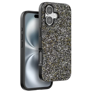 Apple iPhone 16 Plus Bright Simli Kapak - Gümüş
