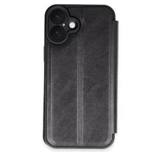 Apple iPhone 16 Plus Kılıf Flip Cover - Siyah