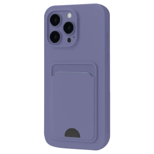Apple iPhone 16 Plus Kılıf Kelvin Kartvizitli Silikon - Lila