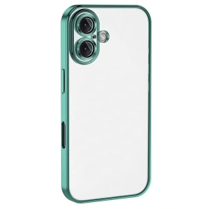 Apple iPhone 16 Plus Kılıf Lensli Silikon - Turkuaz