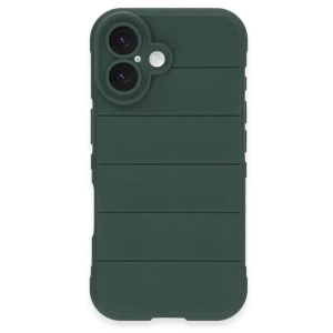 Apple iPhone 16 Plus Kılıf Optimum Silikon - Koyu Yeşil