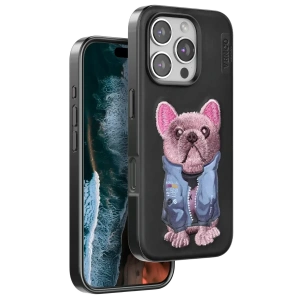 Apple iPhone 16 Pro Cute Desenli Kapak - Siyah