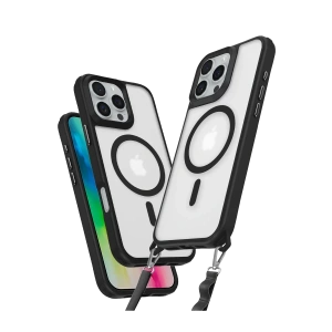 Apple iPhone 16 Pro Kılıf Enka Magsafe Silikon Kılıf - Siyah