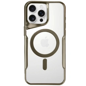 Apple iPhone 16 Pro Max Kılıf Boyi Magsafe Silikon Kapak - Çöl Titanyum