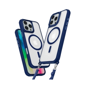 Apple iPhone 16 Pro Max Kılıf Enka Magsafe Silikon Kılıf - Lacivert