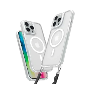 Apple iPhone 16 Pro Max Kılıf Enka Magsafe Silikon Kılıf - Şeffaf