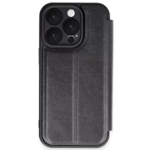 Apple iPhone 16 Pro Max Kılıf Flip Cover - Siyah