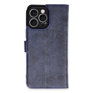 Apple iPhone 16 Pro Max Kılıf Trend S Plus Kapaklı Kılıf - Lacivert