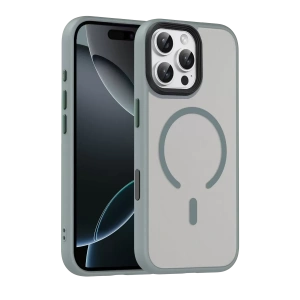Apple iPhone 16 Pro Max Megane Magsafe Kapak - Titan Gri