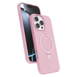 Apple iPhone 16 Pro Max Regal Magsafe Standlı Kapak - Açık Pembe