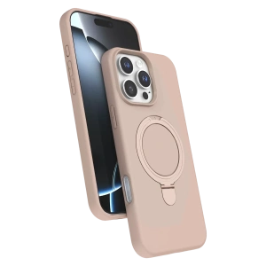 Apple iPhone 16 Pro Max Regal Magsafe Standlı Kapak - Çöl Titanyum