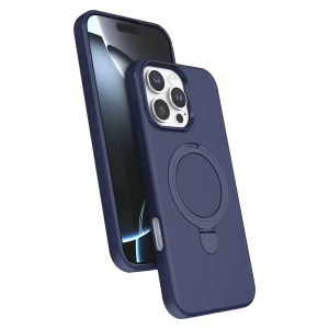 Apple iPhone 16 Pro Regal Magsafe Standlı Kapak - Lacivert