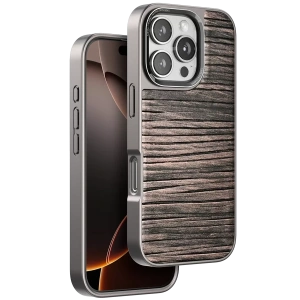Apple iPhone 16 Pro Wave Kapak - Kahverengi