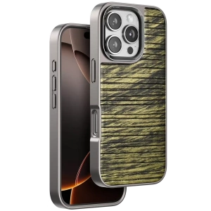 Apple iPhone 16 Pro Wave Kapak - Koyu Kahve