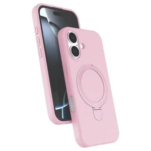 Apple iPhone 16 Regal Magsafe Standlı Kapak - Açık Pembe