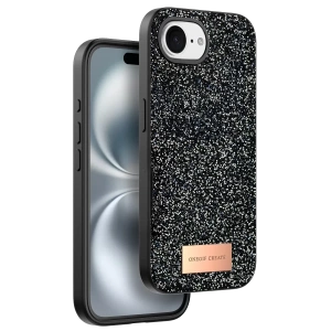 Apple iPhone 16E Bright Simli Kapak - Siyah