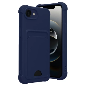 Apple iPhone 16E Kelvin Kartvizitli Silikon - Lacivert