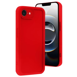 Apple iPhone 16E Kılıf Viera Silikon - Kırmızı