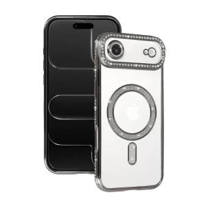 Apple iPhone 17 Air Joke Simli Magneticsafe Kılıf - Gümüş