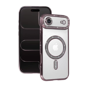 Apple iPhone 17 Air Joke Simli Magneticsafe Kılıf - Pembe