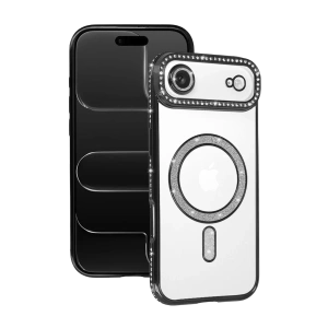Apple iPhone 17 Air Joke Simli Magneticsafe Kılıf - Siyah