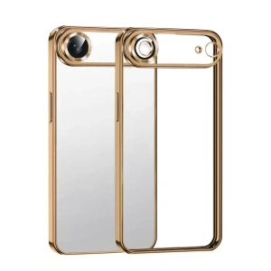 Apple iPhone 17 Air Lensli Silikon - Çöl Titanyum
