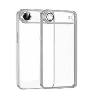 Apple iPhone 17 Air Lensli Silikon - Gümüş