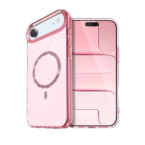 Apple iPhone 17 Air Live Diamond Magsafe Kapak - Pembe