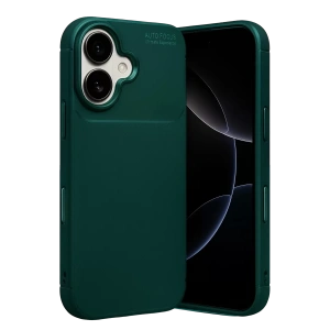 Apple iPhone 17 Auto Focus Karbon Kapak - Koyu Yeşil