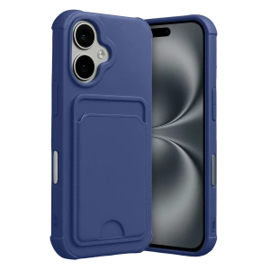 Apple iPhone 17 Kelvin Kartvizitli Silikon - Lacivert