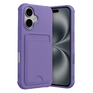 Apple iPhone 17 Kelvin Kartvizitli Silikon - Lila