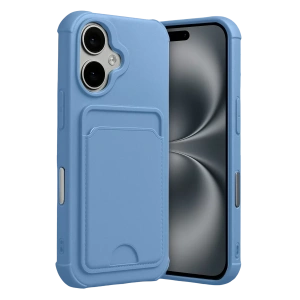 Apple iPhone 17 Kelvin Kartvizitli Silikon - Mavi