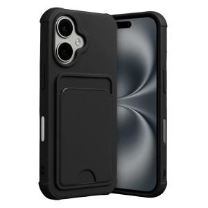Apple iPhone 17 Kelvin Kartvizitli Silikon - Siyah