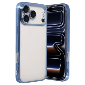 Apple iPhone 17 Pro Lensli Silikon - Açık Mavi