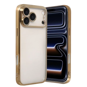 Apple iPhone 17 Pro Lensli Silikon - Gold