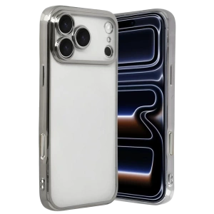 Apple iPhone 17 Pro Lensli Silikon - Gümüş