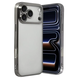 Apple iPhone 17 Pro Lensli Silikon - Titan Gri
