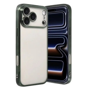 Apple iPhone 17 Pro Lensli Silikon - Yeşil