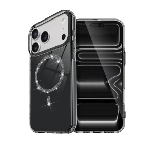 Apple iPhone 17 Pro Live Diamond Magsafe Kapak - Siyah