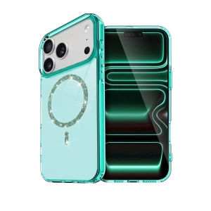 Apple iPhone 17 Pro Live Diamond Magsafe Kapak - Yeşil