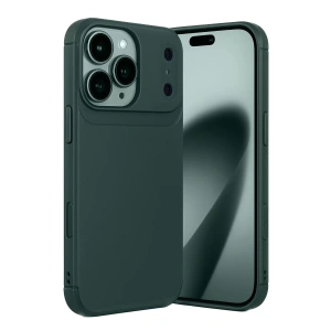 Apple iPhone 17 Pro Max Auto Focus Karbon Kapak - Koyu Yeşil