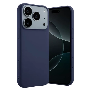 Apple iPhone 17 Pro Max First Silikon - Lacivert