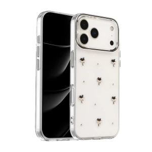 Apple iPhone 17 Pro Max Fiyonk Desenli Kapak - Desen 1