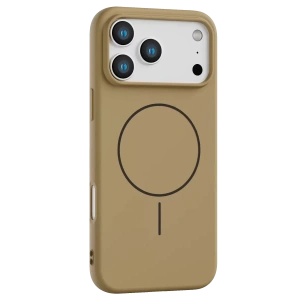Apple iPhone 17 Pro Max Jully Magsafe Kapak - Çöl Titanyum