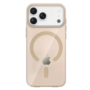 Apple iPhone 17 Pro Max PC Blank Magsafe Kapak - Çöl Titanyum