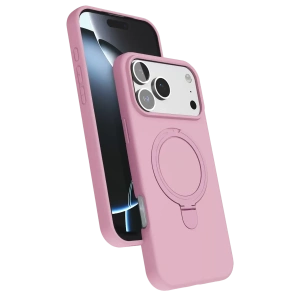 Apple iPhone 17 Pro Max Regal Magsafe Standlı Kapak - Açık Pembe